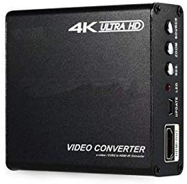 TEC 4K UHD Composite S-Video, RCA AV, HDMI Конвертор с увеличаване на мащабиране 1080P HDTV AV адаптер