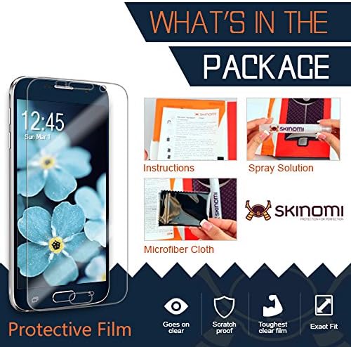 Защитно фолио Skinomi, съвместима с Nokia G50 (2 опаковки), Прозрачен филм TechSkin TPU Anti-Bubble HD
