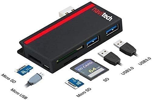 Navitech 2 в 1 Лаптоп /Таблет USB 3.0/2.0 на Адаптер-hub /Вход Micro USB устройство за четене на карти SD/Micro SD карта, Съвместима с ASUS Vivobook 15 (M513) 15,6
