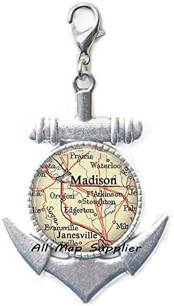 Модерен Котва с цип, Медисън, Уисконсин карта на Закопчалката-омар,Медисън Котва с цип, Медисън Закопчалката-омар