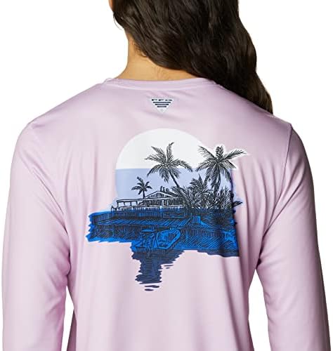 Женска тениска Columbia Tidal Tee PFG Island Time с дълъг ръкав