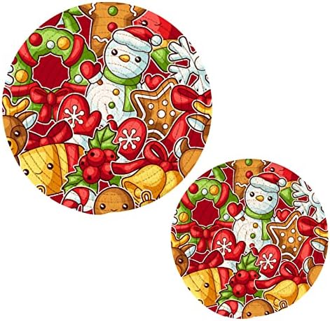 ALAZA Сладки Коледни кухненски ръкавици, Набор от подложки, въз основа на Памучни кухненски ръкавици за топли Ястия, Ферма