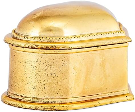 Метален Ковчег за Бижута Haelo Древния Златен Цвят във формата На Сърце