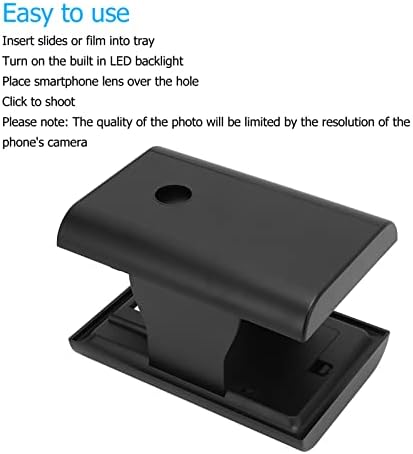 Мобилен скенер филм Vbestlife 135 мм, Портативен Скенер филми и диапозитиви на батерии, Вградени led светлини,