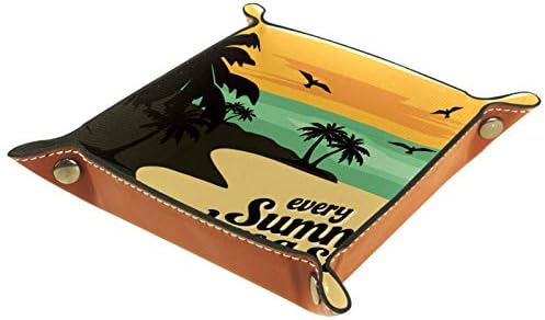 Одобрен Годишен Плажен Органайзер Тава Кутия За Съхранение на Нощни Caddy Тенис на Тава Чантата си За Дреболии Монетница