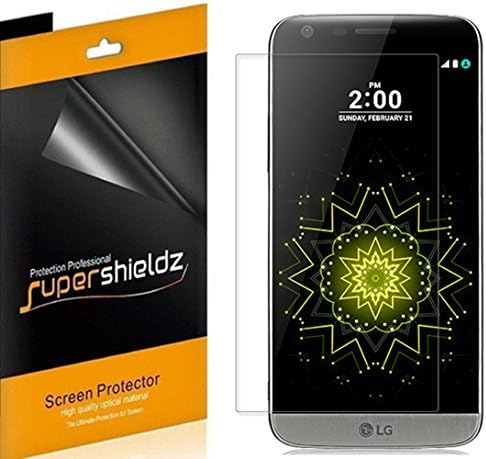 (6 опаковки) Supershieldz е Предназначен за защитно фолио LG G5, прозрачен екран с висока разделителна способност