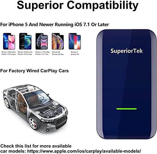 5,0 Безжичен Адаптер CarPlay за всички заводски жични автомобили CarPlay Безжичен Ключ CarPlay Преобразува Кабелна, Безжична