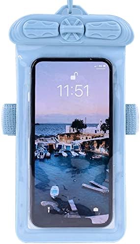 Калъф за телефон Vaxson, Съвместим с водоустойчив калъф Doogee Y300 Dry Bag [Без защитно фолио за екрана] Син