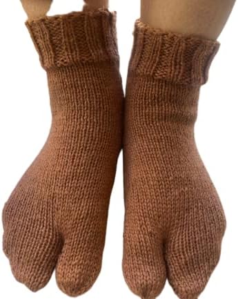 Вълнени дамски чорапи ръчно плетени тъкани чорапи (разноцветни)