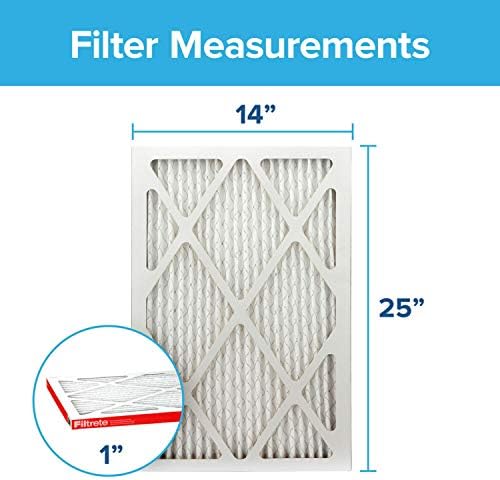 Filtrete 14x25x1, Въздушен филтър на пещ ac, MPR 1000, защита от микроаллергенов, 2 и 14x14x1, Въздушен филтър на пещ ac,