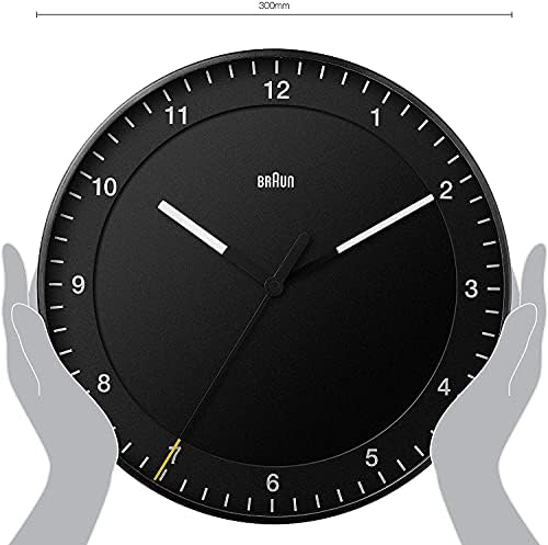 Подаръчен комплект стенни часовници Braun Classic Mixed Аналогичен с тихо въртящ се механизъм, лесно за четене, с диаметър