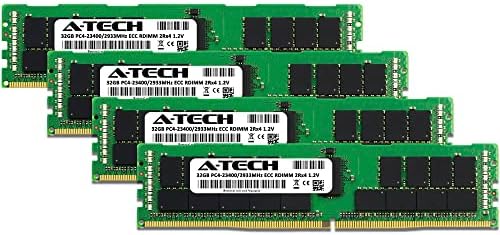 Комплект оперативна памет A-Tech 128 GB (4x32 GB) за Supermicro X11DPT-PS - DDR4 2933 Mhz PC4-23400 ECC, регистриран RDIMM