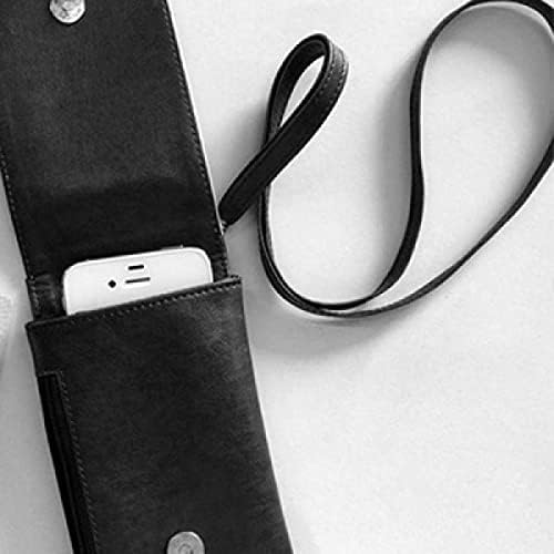 Лилави Малки Звезди Музикални Ноти Телефон Портфейла В Чантата Си Смартфон Подвесная Изкуствена Кожа Черен