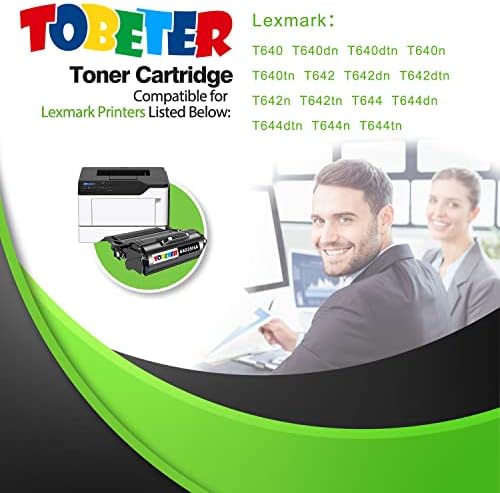 Подмяна на касетата с тонер за принтер, съвместим с ToBeter, за Lexmark 64035HA, за принтер T640 T642 T644