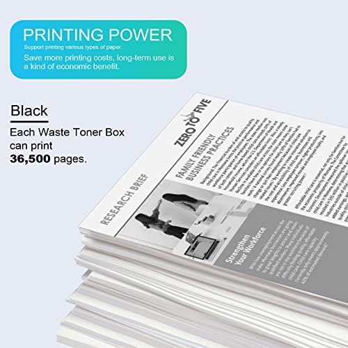 Съвместим с Smart C540X75G (1 опаковка, черен) Подмяна на кутии за отработения тонер с висока доходност за принтери Lexmark