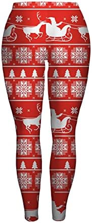 Дамски Спортни Чорапи За Фитнес Празнични Коледни Панталони, Гамаши Чорапи С Висока Талия Топли Директни Чорапи 8Q