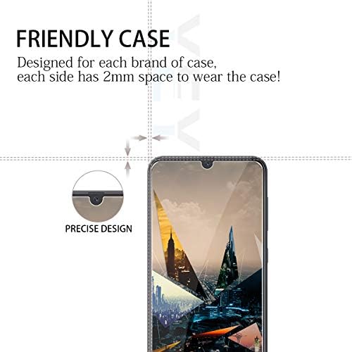 Защитно фолио за дисплея на Galaxy A50 / A30 / A20 от YEYEBF, [2] Защитен слой от закалено стъкло с висока