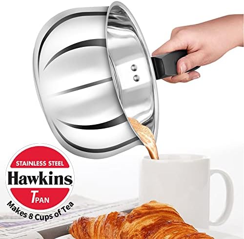HAWKINS 2-Литровата Тенджера от неръждаема стомана, със Стъклен капак, Индукционная Тенджера, Металната Посуда, Сребро