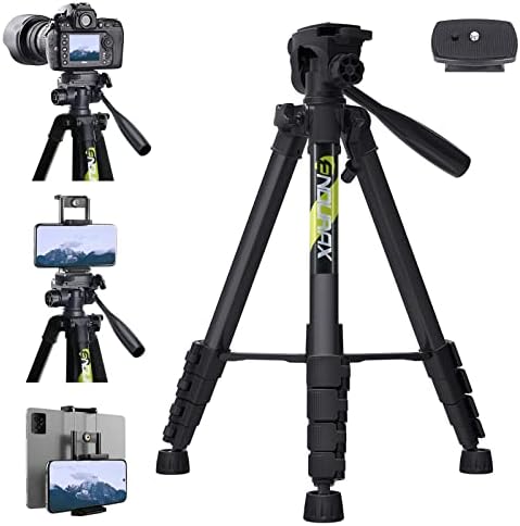 Статив Endurax 66 за фотоапарат и телефон Статив-трипод за фотоапарати с быстроразъемной плоча и е Съвместим с iPhone Nikon