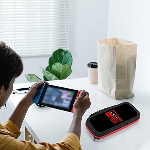 Калъф за носене American Lineman Switch, Съвместими с Nintendo Switch, Защитен Твърд Калъф, Преносима Чанта с 20 Игрални Касети