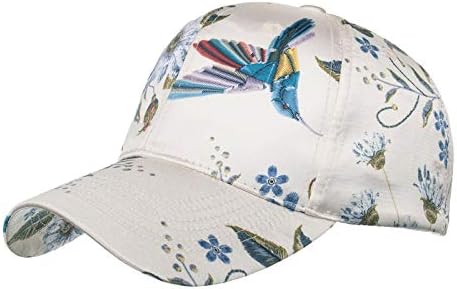 ZHUYOU бейзболна шапка С Флорални Принтом, Регулируем Лека бейзболна шапка за Спортове На Открито, Летни Плажни Шапки За Пътуване,