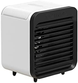 DFSYDS Фен - Настолен Вентилатор за охлаждане на Малък климатик USB Преносим Малък Ултра-Тих Офис бюро в студентски квартири (Цвят: бял Вградена версия)