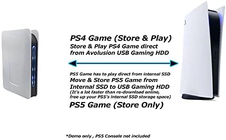 Външен слот твърд диск Avoluxion PRO-T5 Series, 3TB, USB 3.0 геймърска конзола PS5 (бял) - гаранция 2 години