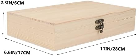 Zerodeko 2 бр. Скоростна Кутия За съхранение на инструменти, Реколта Дървени Кутии Кутия За съхранение на Бижута Дървена