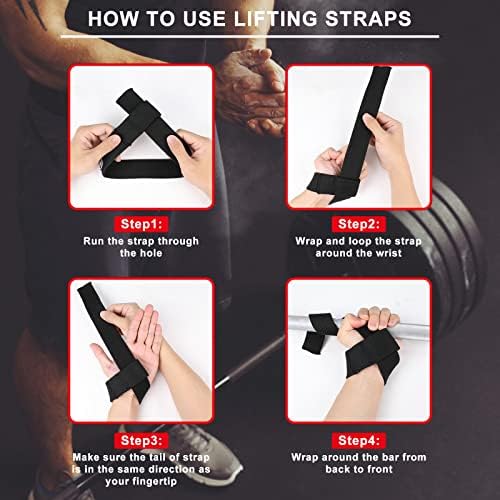 Подтягивающие колани LUXIAOJUN за вдигане на тежести –Двойка 22 Подтягивающих колани за мъже и жени – Въжета за щанги