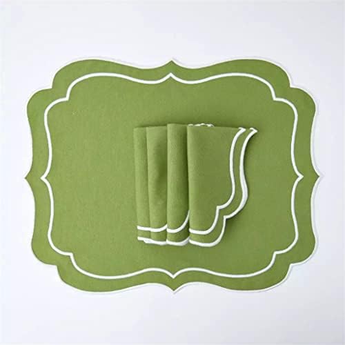 CZDYUF Памучни кърпички с бродерия, комплект от 8 теми Домашен интериор, подложка за романтична среща, Приставной маса (Цвят: D, размер: 1)