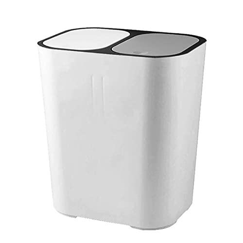 Кофа за боклук ABECEL, Кухненско Кофа за Боклук Кошче За Отпадъци Кофа за Сортиране (Цвят: бял)
