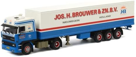 Koito me zagovori за ДАФ 2800 SC 4 X 2 Classic Box Trailer JOS H Brouwer 1/50 ГЛАСОВЕ Камион, Предварително Събрана модел