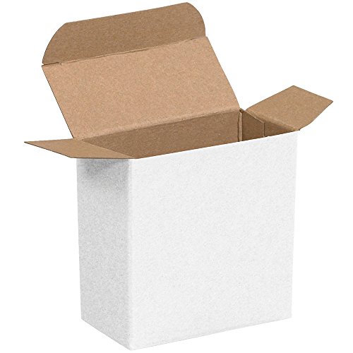 Сгъваеми кутии Подарък Aviditi White, 2 3/8 x 7/8 x 2 3/8, опаковане за 1000 броя, са Лесни за монтиране в картонена
