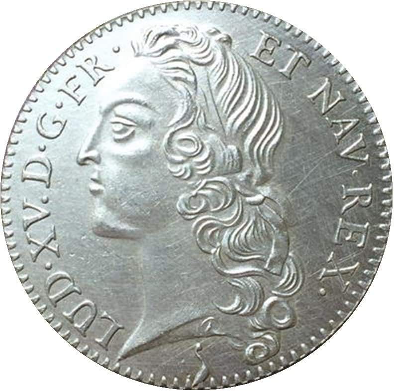 1764 Френски Монети От Чиста Мед С Посеребренным Покритие Антични Сребърни Доларови Монети Колекция от ръчно