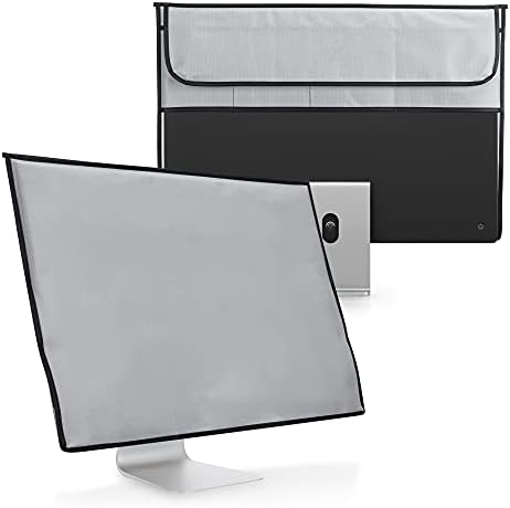 Калъф kwmobile, съвместим с Apple iMac 24 - Калъф 4 в 1 за монитор и аксесоари - Светло сив
