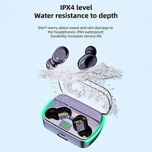 Слушалки, Bluetooth, Безжични слушалки с цифров дисплей 5,3 с подсветка за дишане, ушите с качеството на звука HiFi слушалки