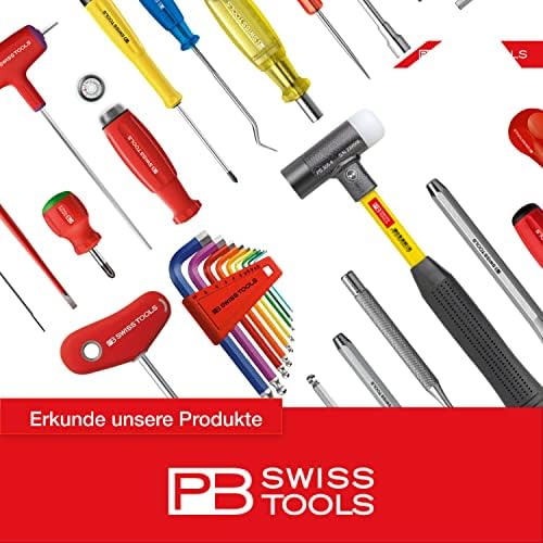 PB Swiss Tools PB-6464 -Черен Вътрешен джоб инструмент с вграден магазин за битова и 8 точильными долотами C6 -
