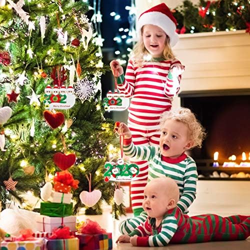 KITWAY 2020 Персонализирани Украса За Коледно - Запазен Семеен Спомен, Коледна Украса с фамилното Име Направи си сам Коледни