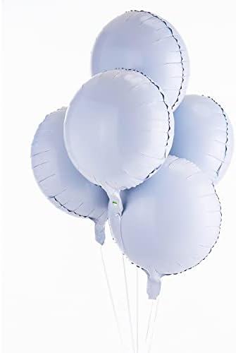 Балони от Бяло Фолио, с Кръгла Форма, на 10 бр. Големи Майларовые Балони, Гелиевые Балони на Рожден Ден, Детски Душ, Украса на Сватбени Партита, 18 Инча