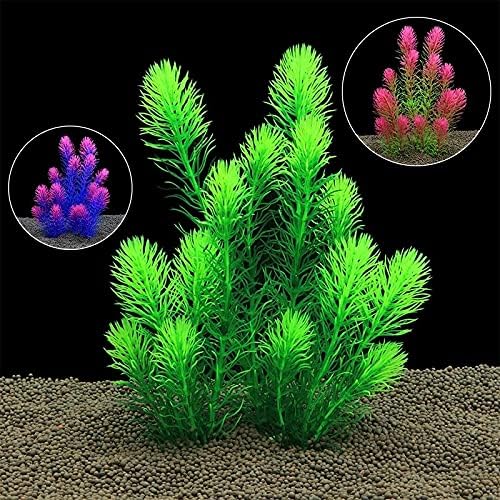 n /a 26-сантиметър имитация на ландшафтния дизайн на аквариума с водни плътни растения, пластмасови растения за декорация на аквариум (цвят: черен)