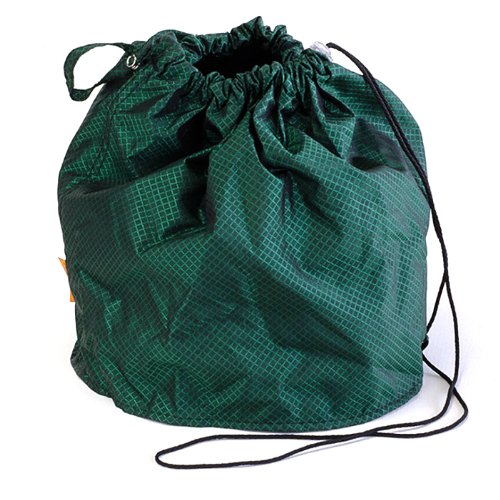 Изумрудено-Зелен Скъпоценен Камък, Голяма Чанта за проекта GoKnit Pouch с Линия и Шнурком