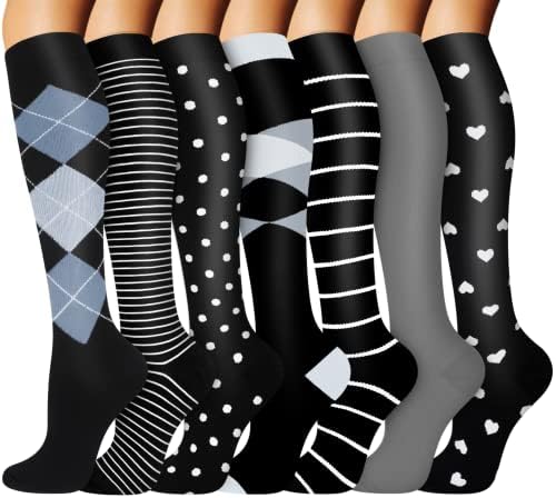 Компресия чорапи FuelMeFoot с Класификация за мъже и Жени - 20-30 мм hg.календар. Поддържа Компресия Чорапи, за