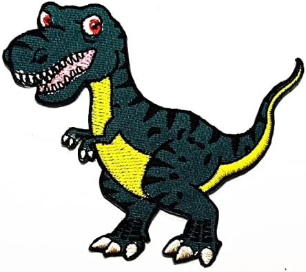 Салфетки плюс 2 бр. Cartoony детски динозавър, пришитый желязо, нашивка, бродирана апликация, стикер на дрехи