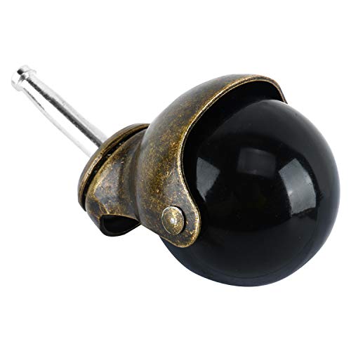 Homend 4-комплектен 1,5-инчов Мед Реколта топката валяк с крепежным стълб 5/16 x 1 1/2 (8 x 38 мм) гнездового