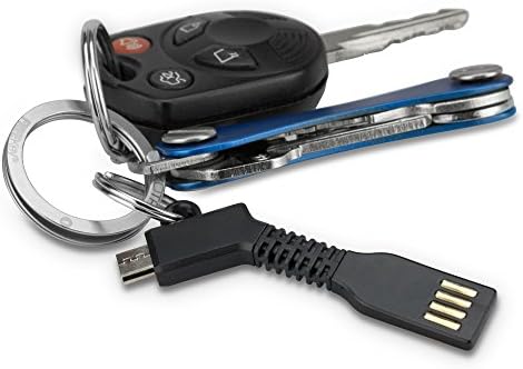 Кабел BoxWave е Съвместим с LG Aristo 2 (кабел от BoxWave) - Зарядно устройство за ключодържател Micro USB, Ключодържател