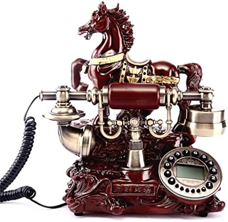 DHTDVD Европейските Антични Телефонни Украса Фиксирана Стационарната Линия на Коня към Успеха Декорация на Дома Украса