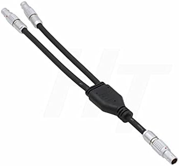 Захранващ кабел с конектор HangTon 2 pin Male to 2X Male 2pin Дърва за отделението блок TB50/ Teradek Bond/ ARRI Alexa/RED