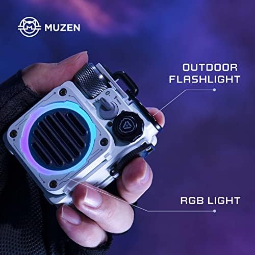 Muzen Cyber Cube Bluetooth Високоговорител, Bluetooth 5.0, Портативен Говорител с функция Fidget Spinner, Кристално Чист Звук с led подсветка RGB Безжичен Високоговорител, Водоустойчив Колон?