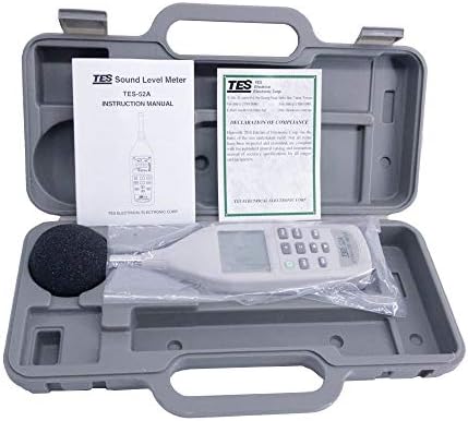 RaeSung TES-52AA Цифров Измерител на нивото на звука Преносим Ръчен Шум от 26 db до 130 db Преносим Тестер шум TES52AA