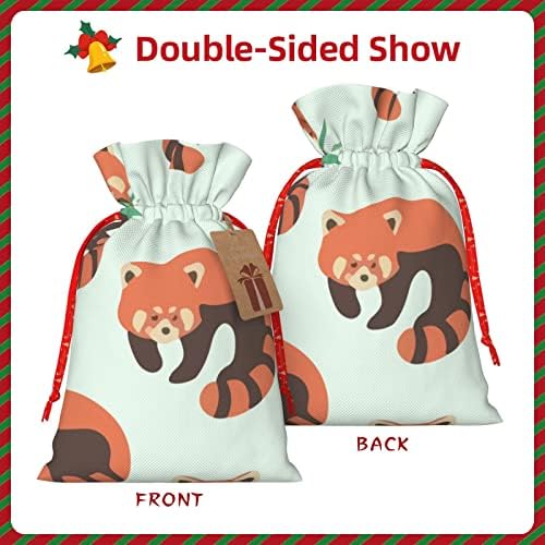 Чанти за коледни подаръци с завязками Augenstern Сладък-Енотовидный Кот-Червена Панда Торбички За опаковане на Подаръци